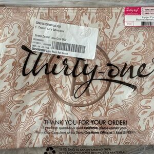 Thirty-One Zipper Pouch Fall Harvest pattern